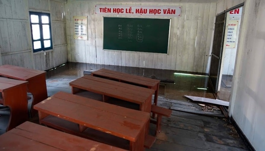 Khu bảo tồn lớp học tại làng chài Vung Viêng bị xuống cấp nghiêm trọng nhưng vân chưa được sửa chữa