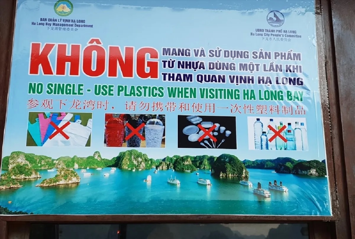 Quy định mang hành lý từ nhựa lên tàu khi tham quan VỊnh Hạ Long 