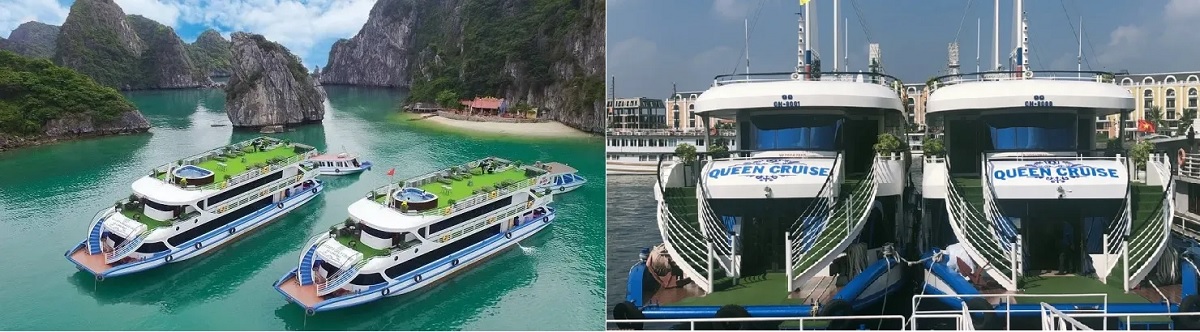 Các du thuyền như La Casta Daily Cruise, và Stella Maris Cruise. Vitamia Cruise là một trong những du thuyền tiên phong trong thiết kế tiêu chuẩn dòng du thuyền 99 chỗ